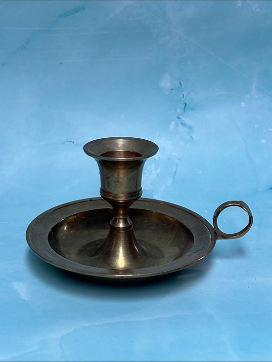 Other - Brass Chamberstick Candle Holder - Antique Style